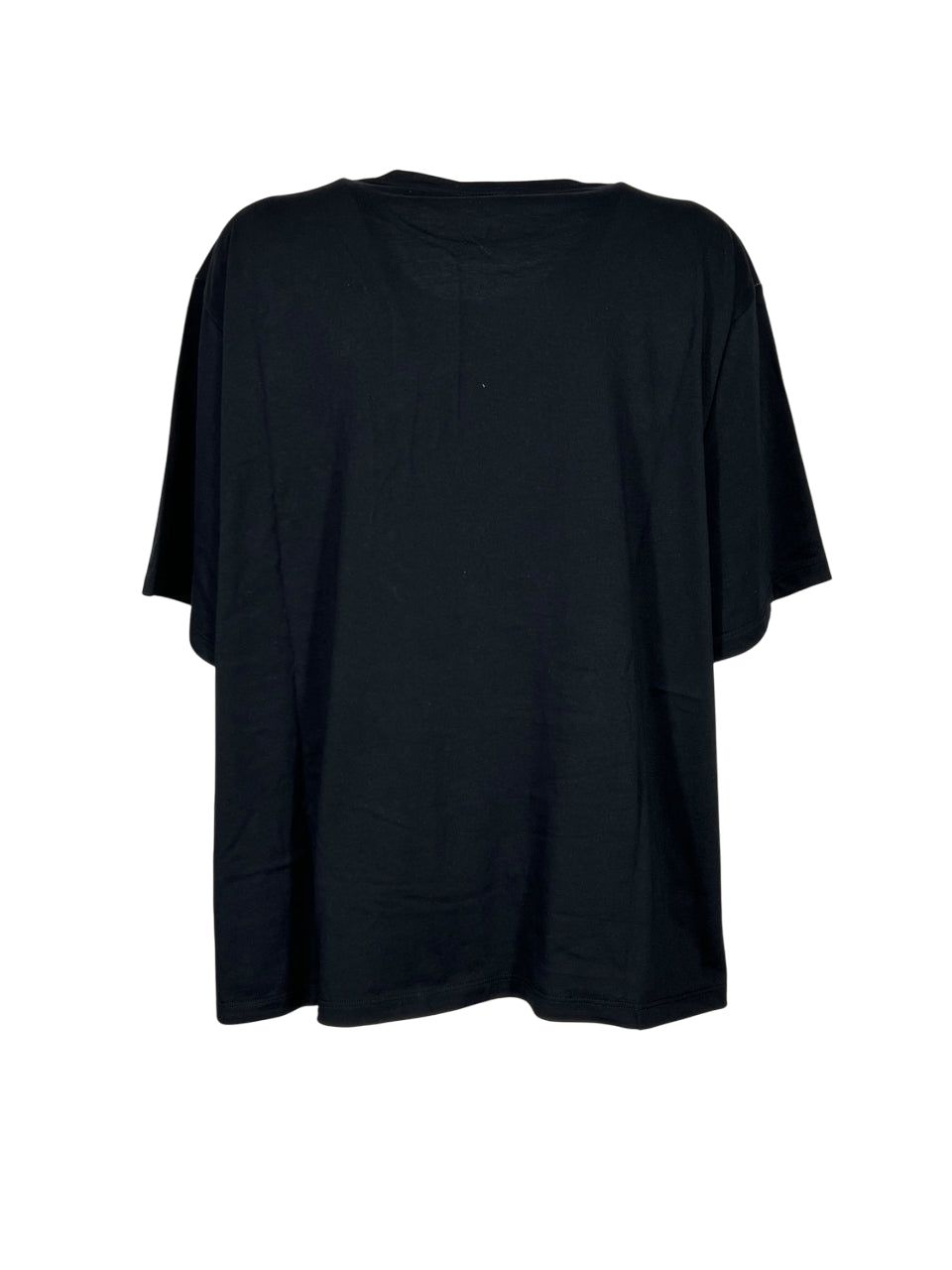 MOUSSE maxi t-shirt donna nera SM5-108M 100% cotone MADE IN ITALY