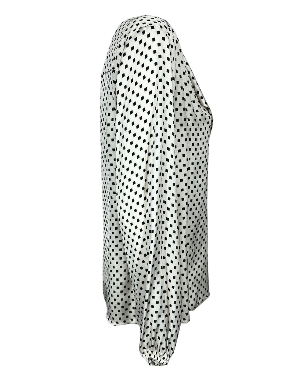 MOUSSE camicia donna bianco fantasia nera SM5-513 A MADE IN ITALY