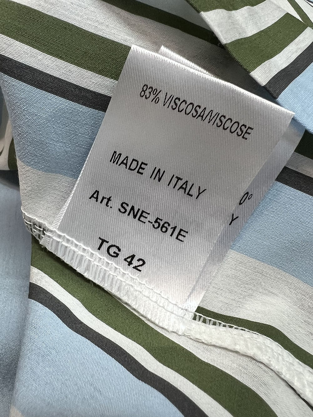 NUMERO PRIMO blusa donna righe multicolor SN5-561E MADE IN ITALY