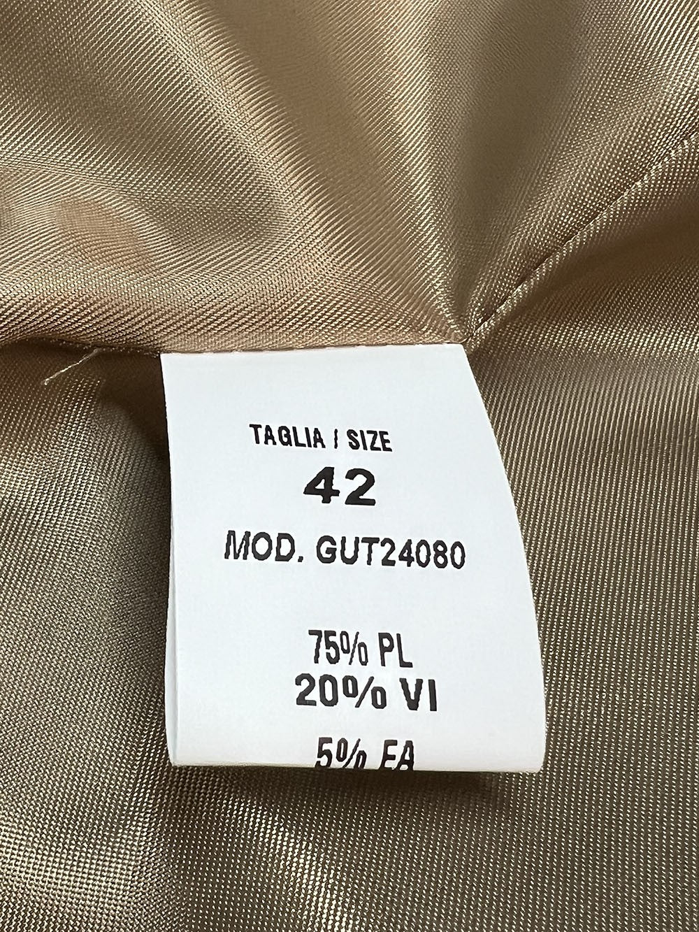 GUTTHA MILANO giaccone donna celeste polvere GUT24080 MADE IN ITALY