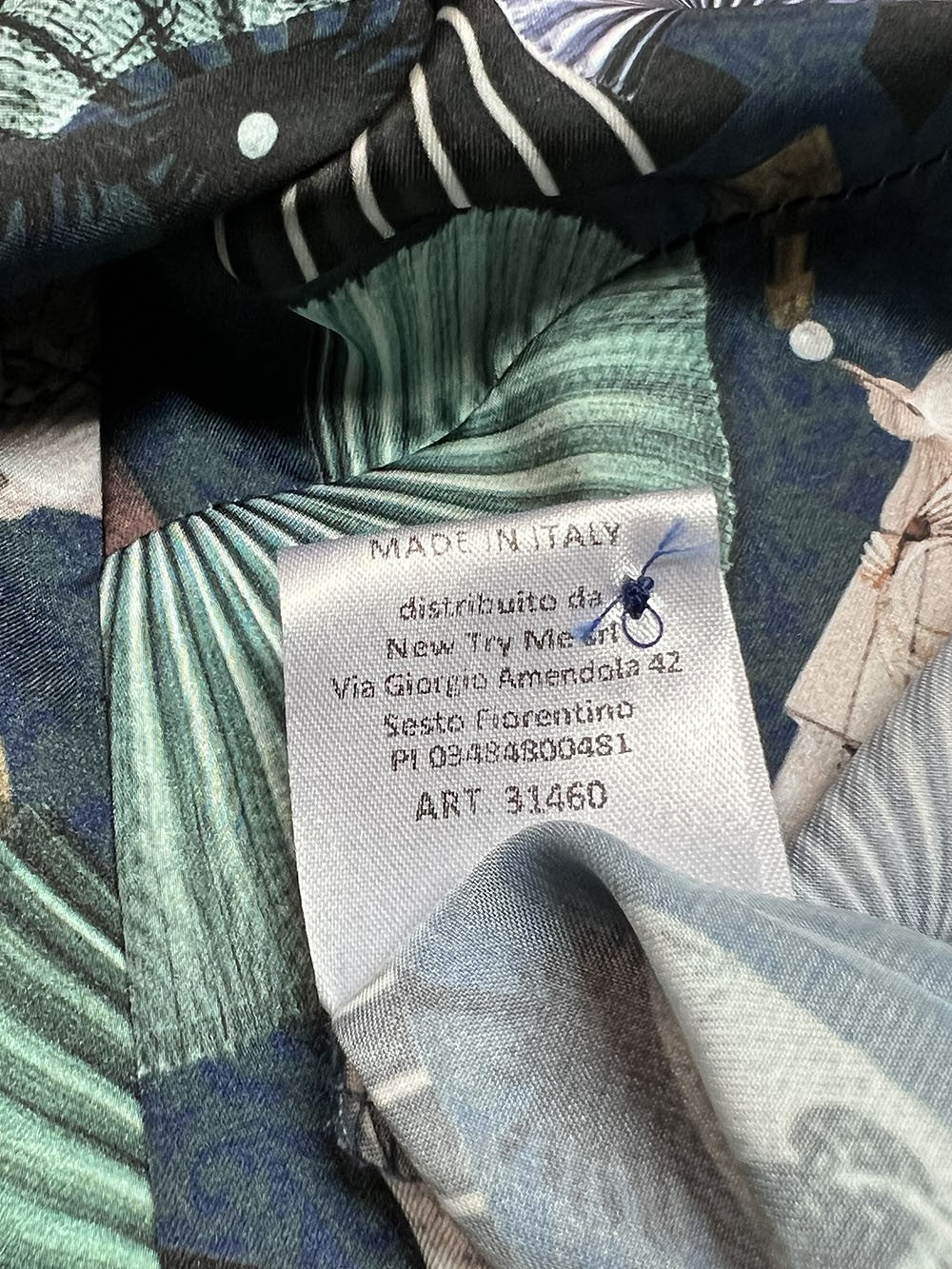 IL THE DELLE 5 camicia donna ottanio/acqua/bianco SPOON VENTAGLI MADE IN ITALY