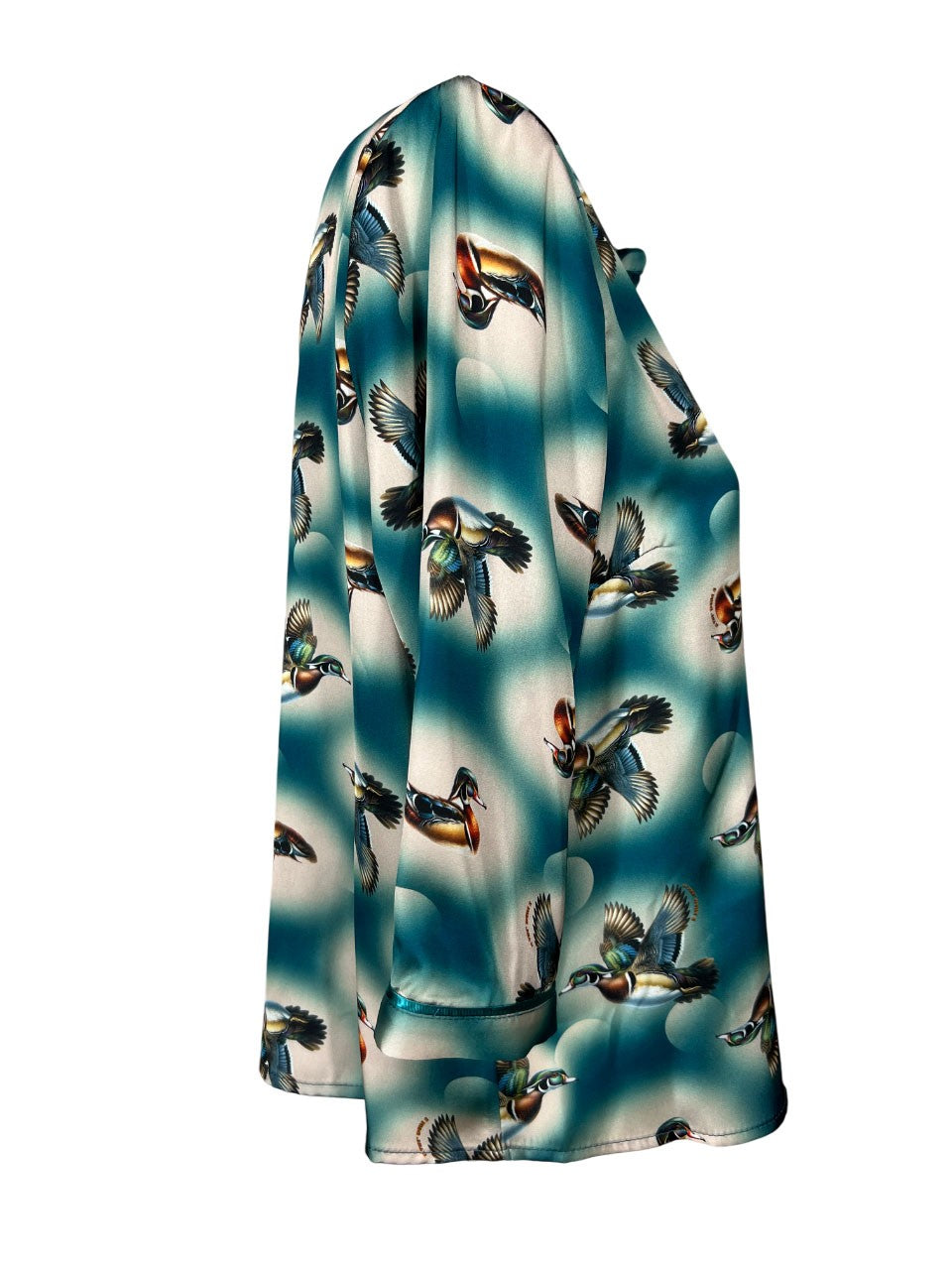 IL THE DELLE 5 camicia donna petrolio/panna SPOON DUCKS MADE IN ITALY