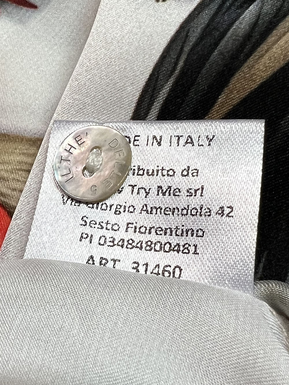 IL THE DELLE 5 camicia donna bianco/beige/rosso SPOON FUNKY GALLO MADE IN ITALY