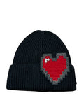 IL THE DELLE 5 cappello donna nero PACMAN 30% lana 70% acrilico