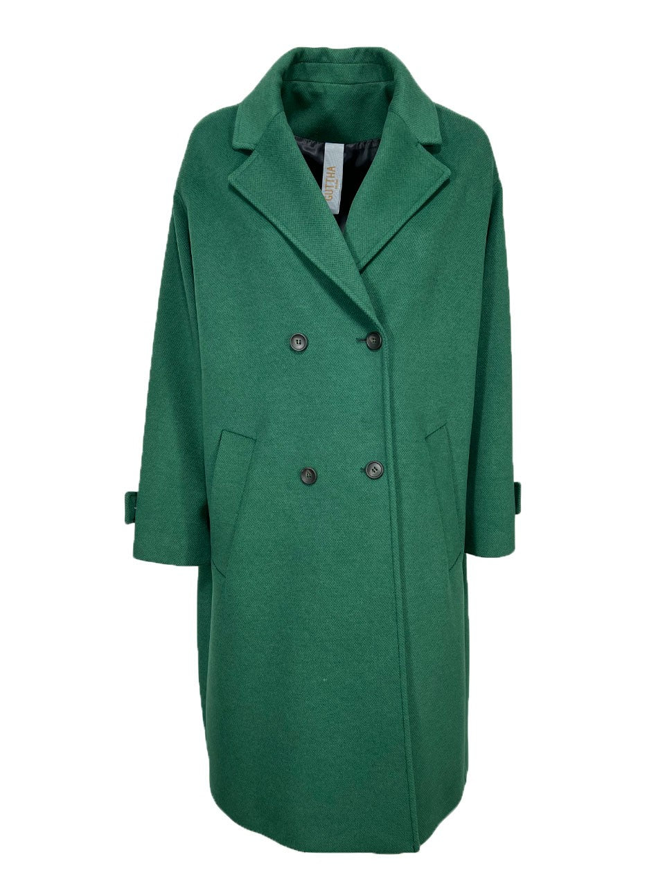 GUTTHA MILANO cappotto donna doppiopetto over GUT24039 MADE IN ITALY