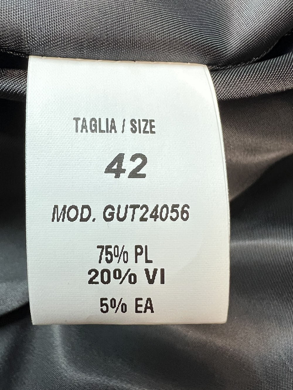 GUTTHA MILANO cappotto donna doppiopetto over GUT24039 MADE IN ITALY