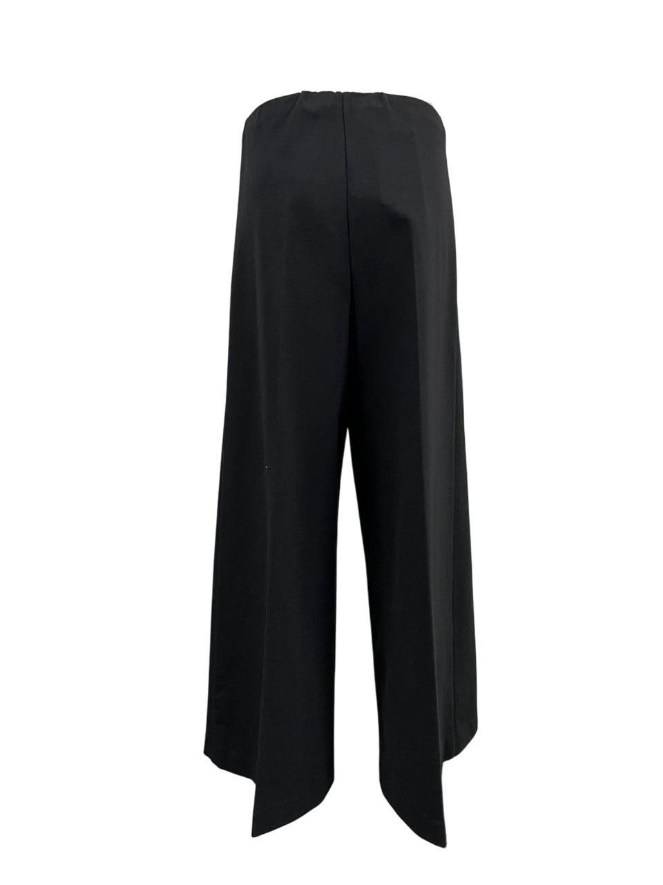 MEIMEIJ pantalone donna punto milano nero largo M4IA36 MADE IN ITALY