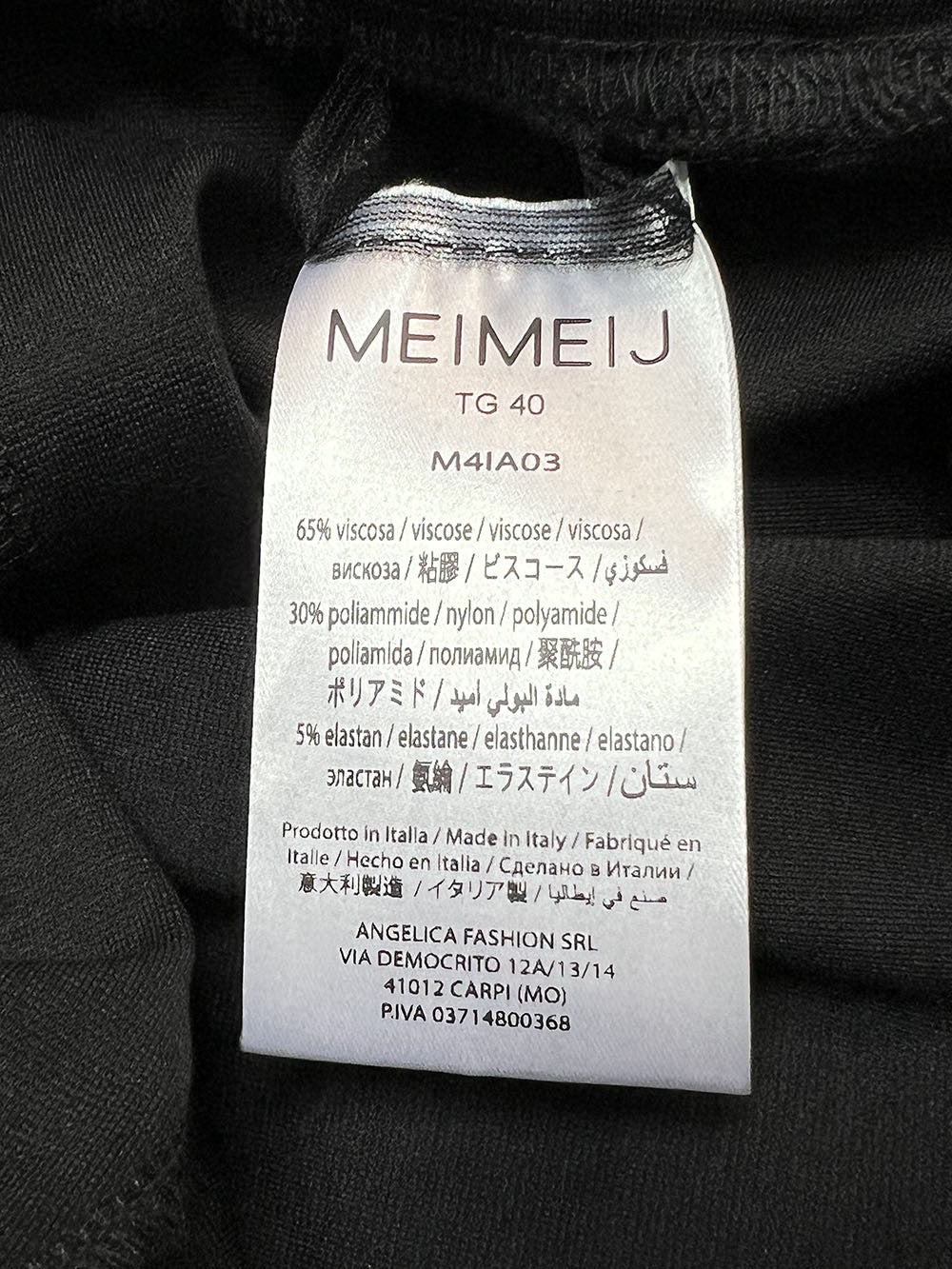 MEIMEIJ pantalone donna punto milano M4IA03 M4IA36 MADE IN ITALY