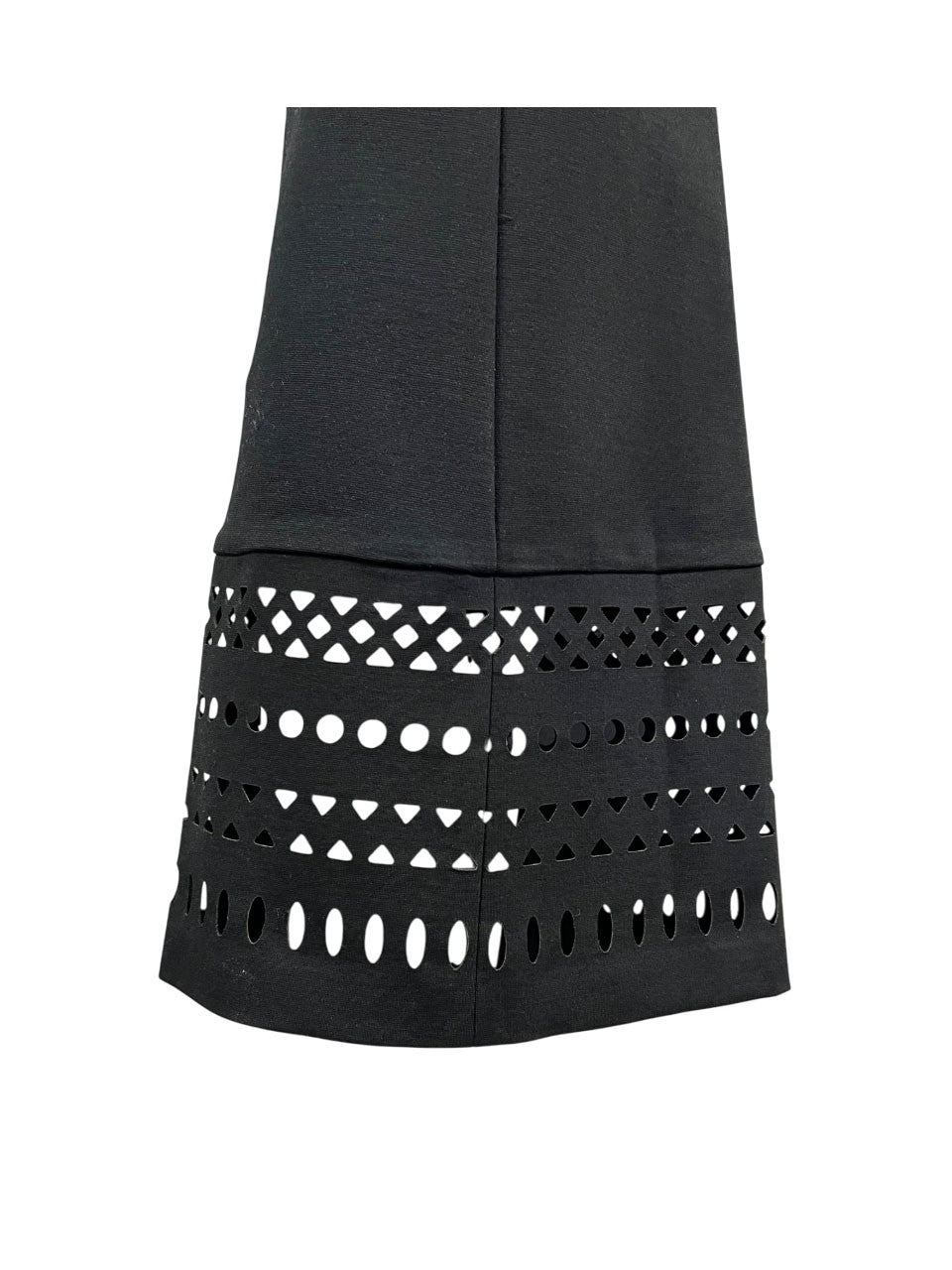 MEIMEIJ pantalone donna trombetta punto milano nero M4IA22 MADE IN ITALY