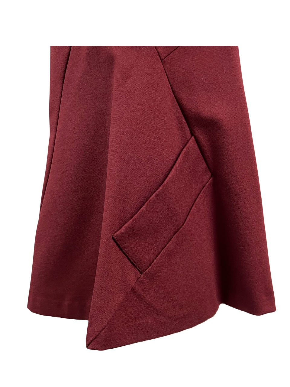 MEIMEIJ blusa donna punto milano bordeaux svasata M4IA00 MADE IN ITALY