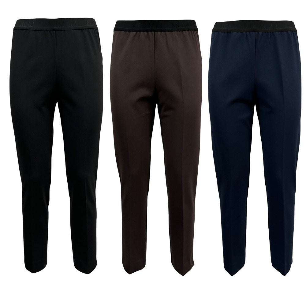MEIMEIJ pantalone donna punto milano modello leggins M4IA51 MADE IN ITALY