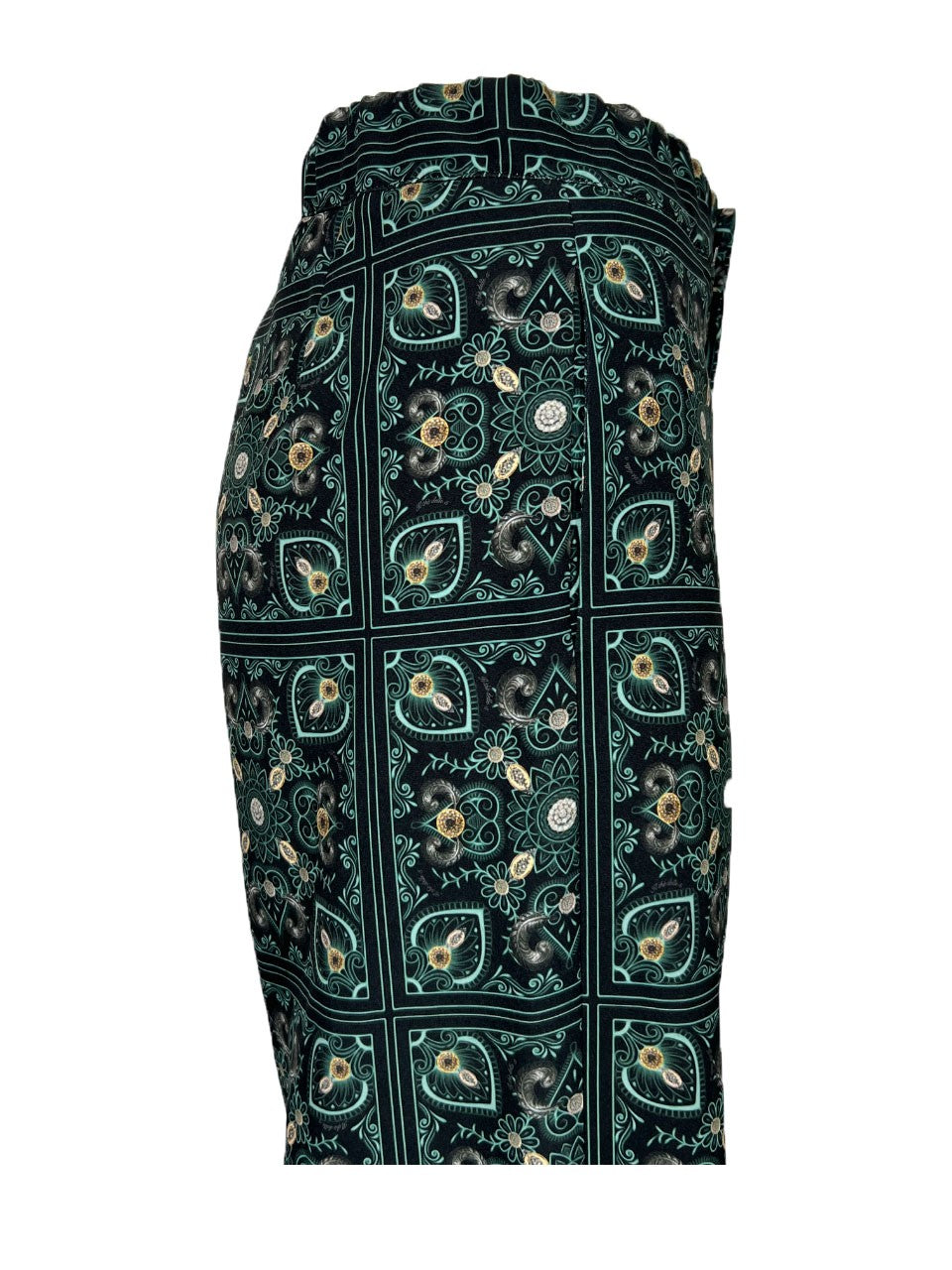 IL THE DELLE 5 pantalone donna salmone/bluette/arancio ALAN 48ST FISH MADE IN ITALY