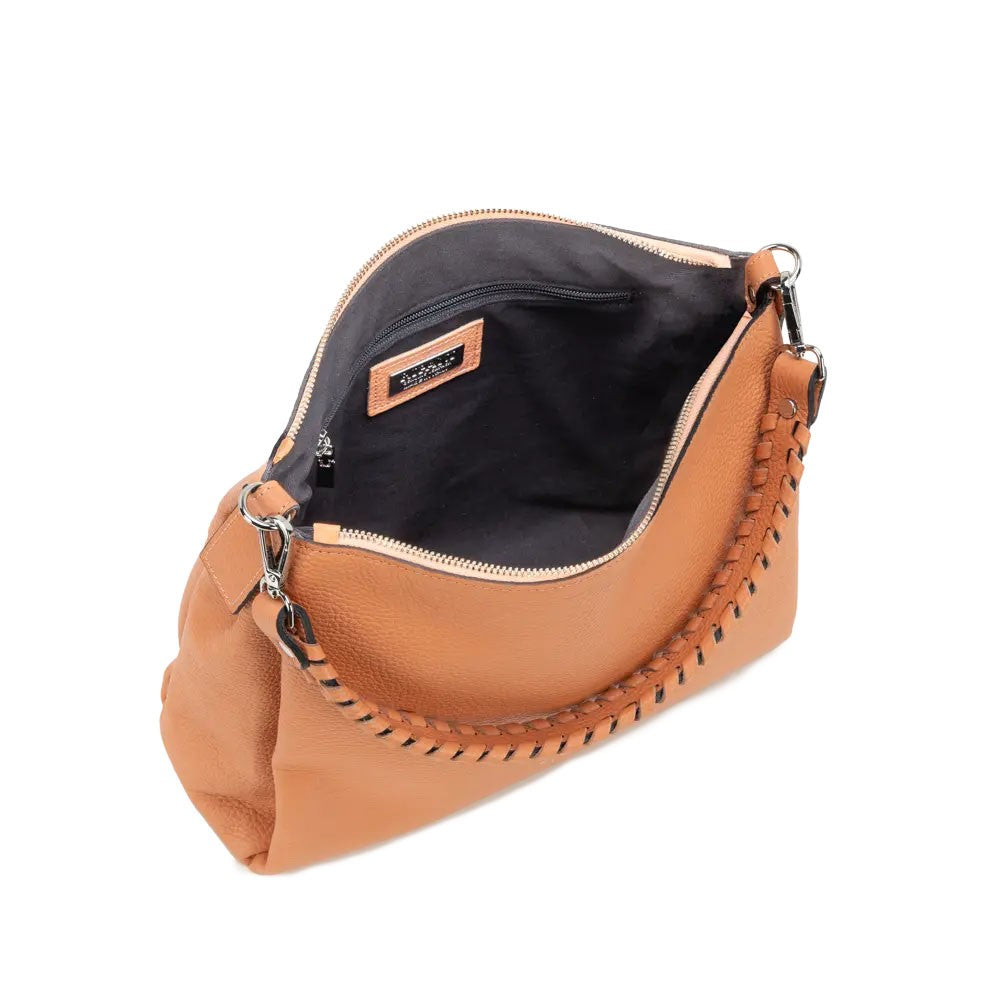 RIPANI borsa donna a spalla pelle cervo E343OJ LAURA 100% pelle MADE IN ITALY