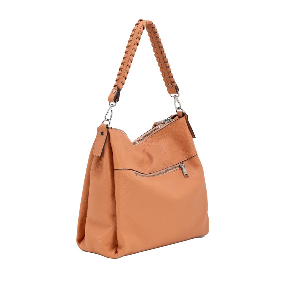 RIPANI borsa donna a spalla pelle cervo E343OJ LAURA 100% pelle MADE IN ITALY