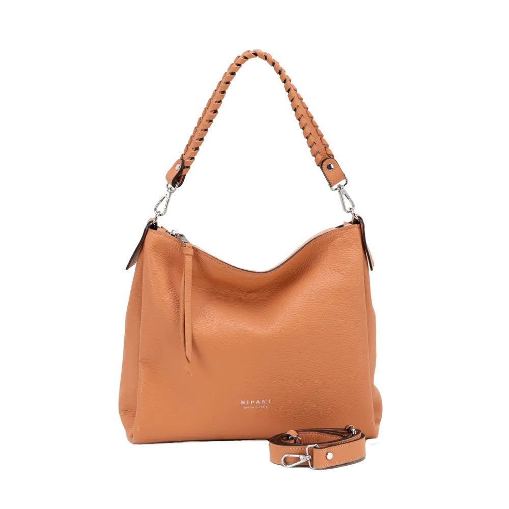 RIPANI borsa donna a spalla pelle cervo E343OJ LAURA 100% pelle MADE IN ITALY