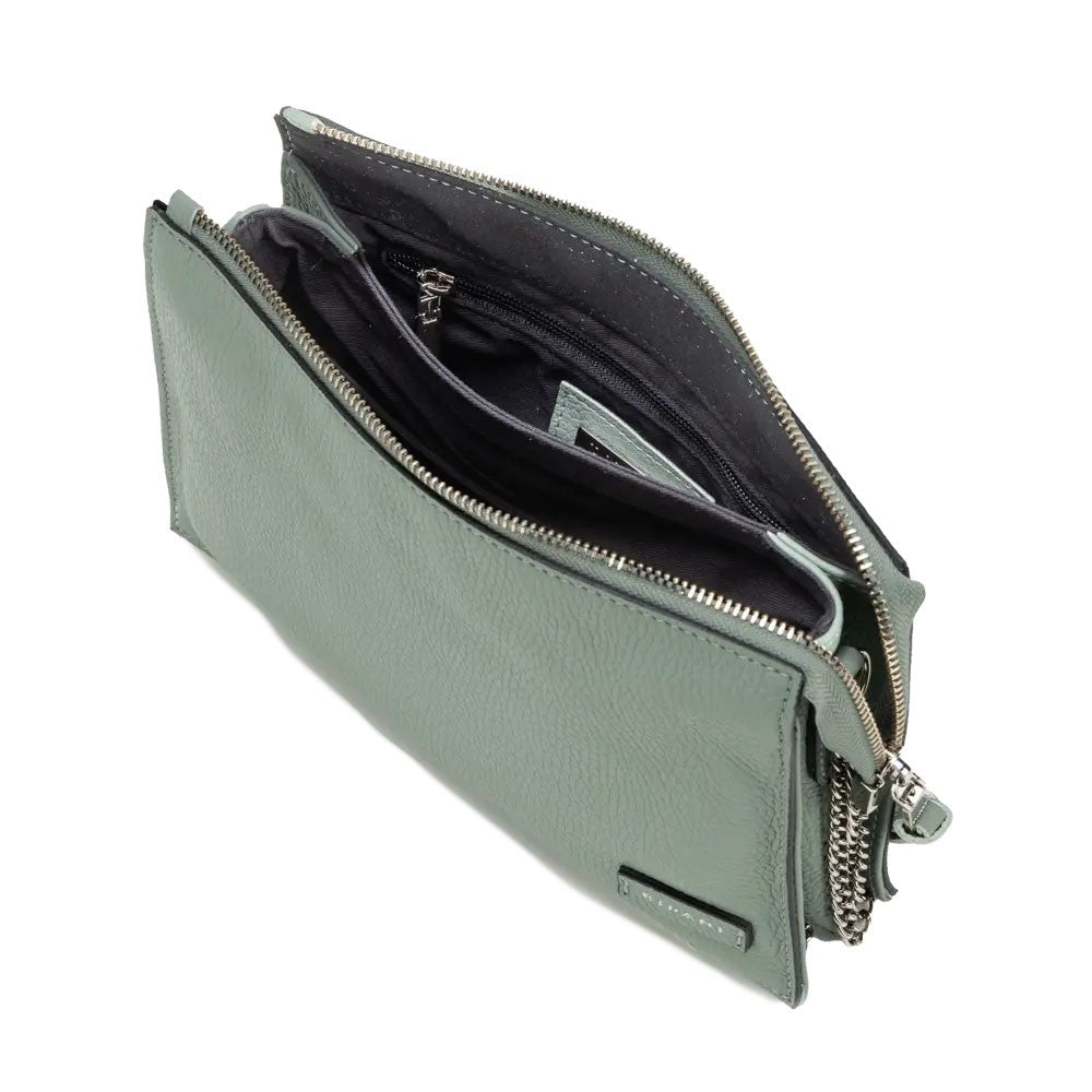 RIPANI borsa donna pelle cervo menta E333OJ PATRIZIA 100% pelle MADE IN ITALY