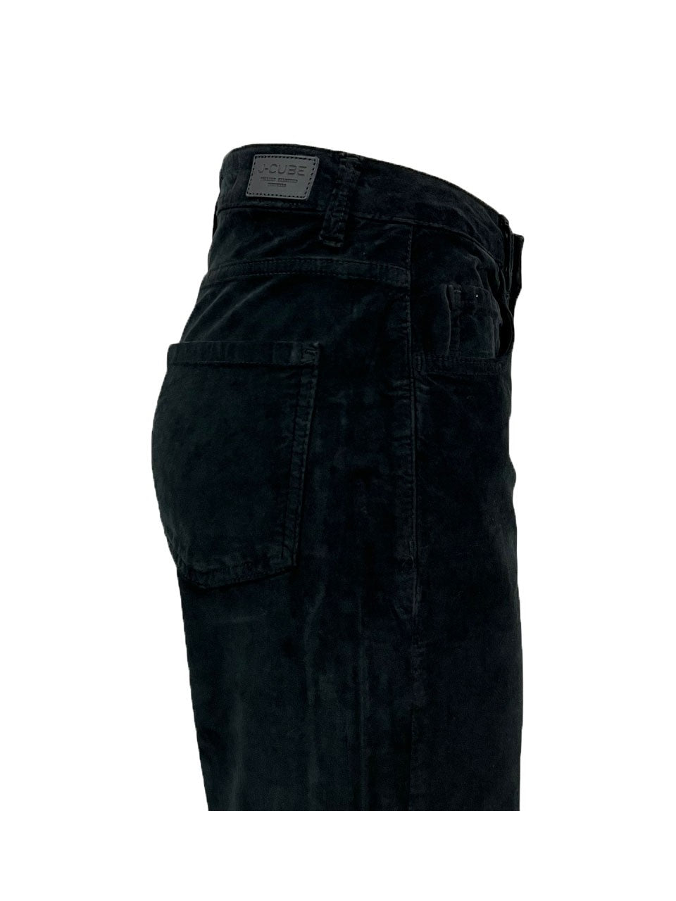 J-CUBE pantalone donna modello jeans velluto liscio 302 KAOTICA MADE IN ITALY