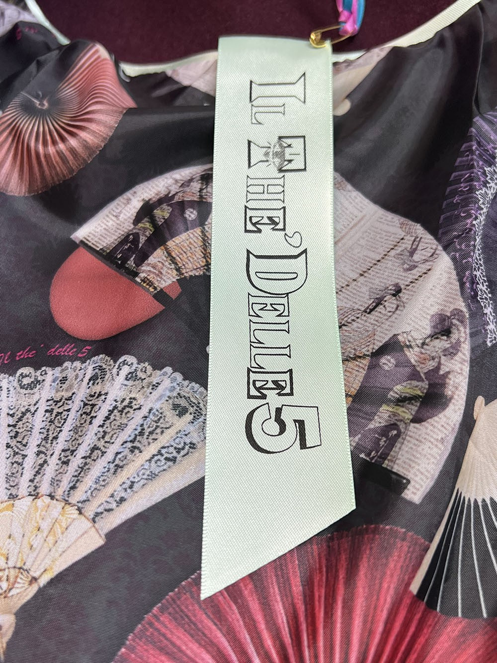 IL THE DELLE 5 Giaccone Donna Doppiopetto JADEN 77 Bordeaux o Blu – Fodera Fantasia – Made in Italy