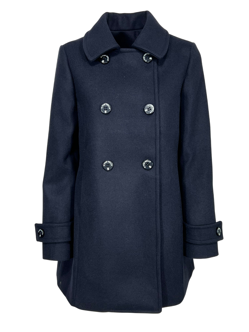 IL THE DELLE 5 Giaccone Donna Doppiopetto JADEN 77 Bordeaux o Blu – Fodera Fantasia – Made in Italy