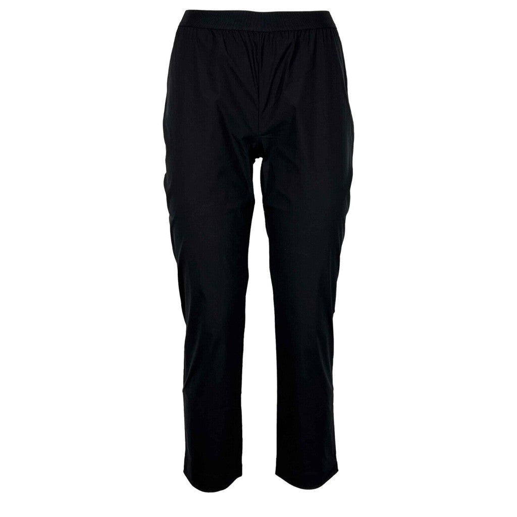 LIVIANA CONTI pantalone donna leggins cotone leggero nero F5SK51 MADE IN ITALY