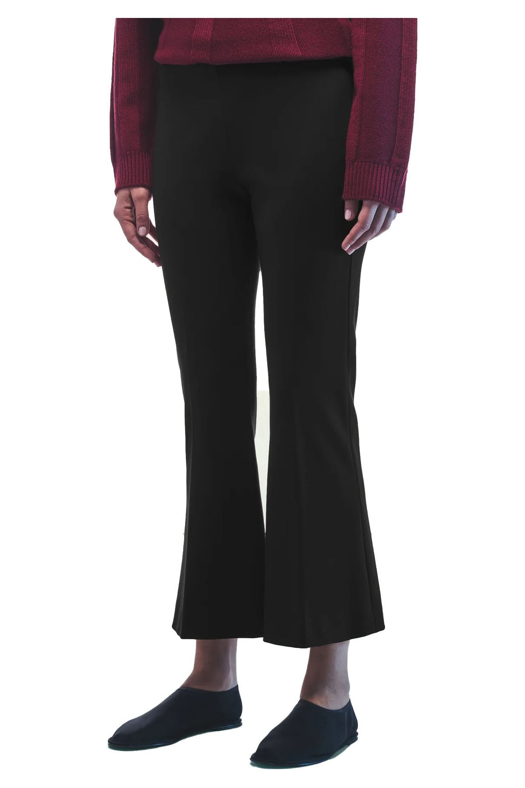 LIVIANA CONTI pantalone donna punto milano trombetta CNTI84 MADE IN ITALY