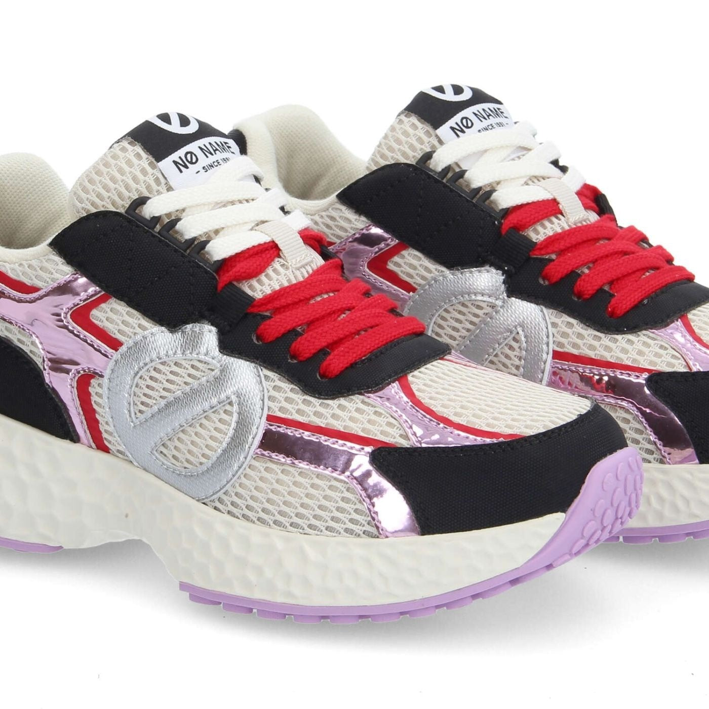 NØ Name scarpe donna joggers CARTER 2.0 RUNNER W BEIGE/NERO/LILLA