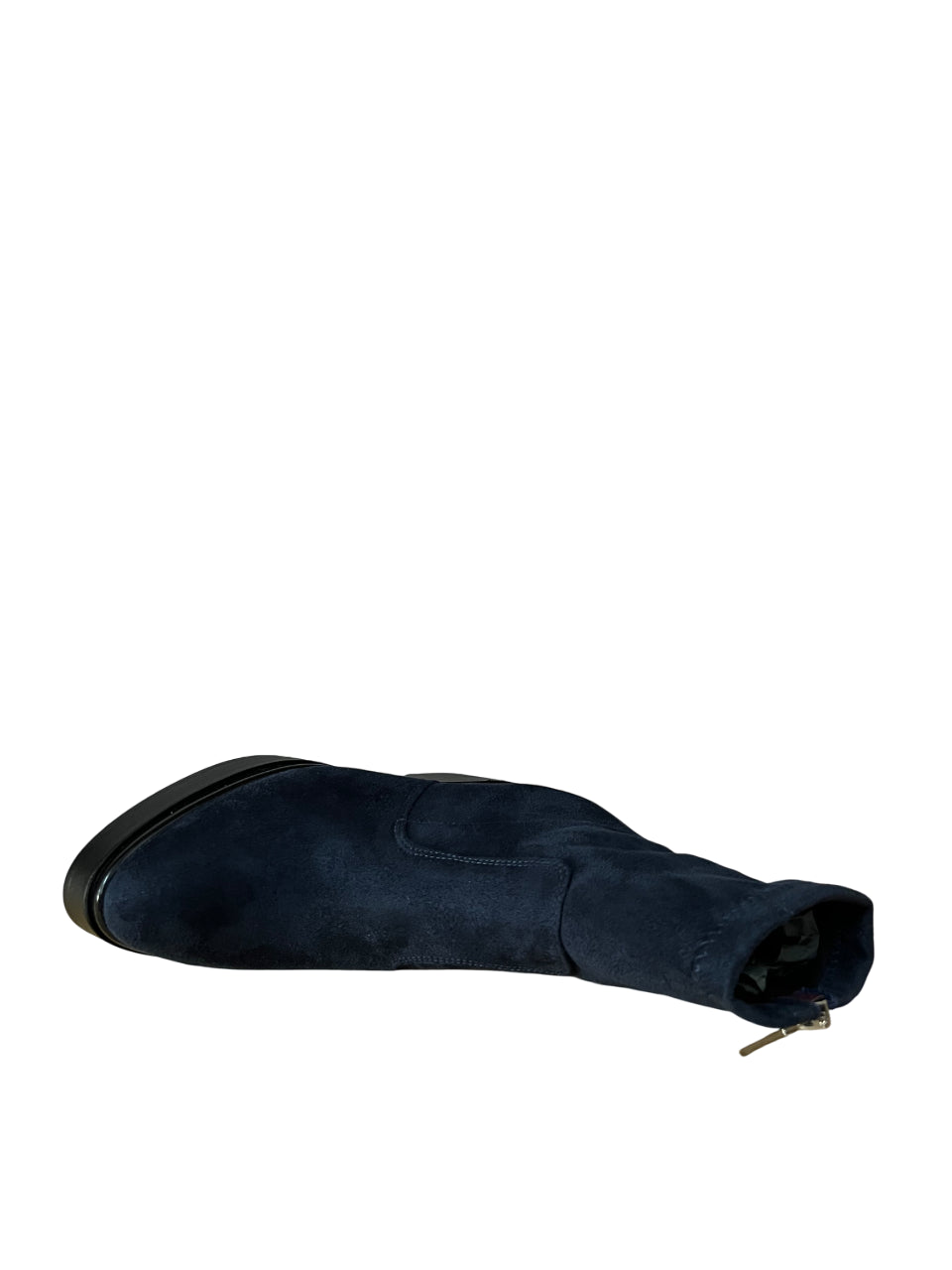 LORENZO MARI Stivale Basso Donna Alcantara Zip Laterale Plateau Tacco 9cm POLLY02