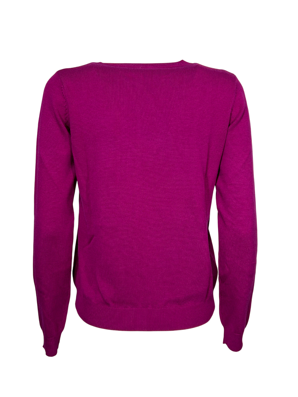 IL THE DELLE 5 Maglia Donna Girocollo Fuxia Paillettes Ricamo Gatto LISA CAT