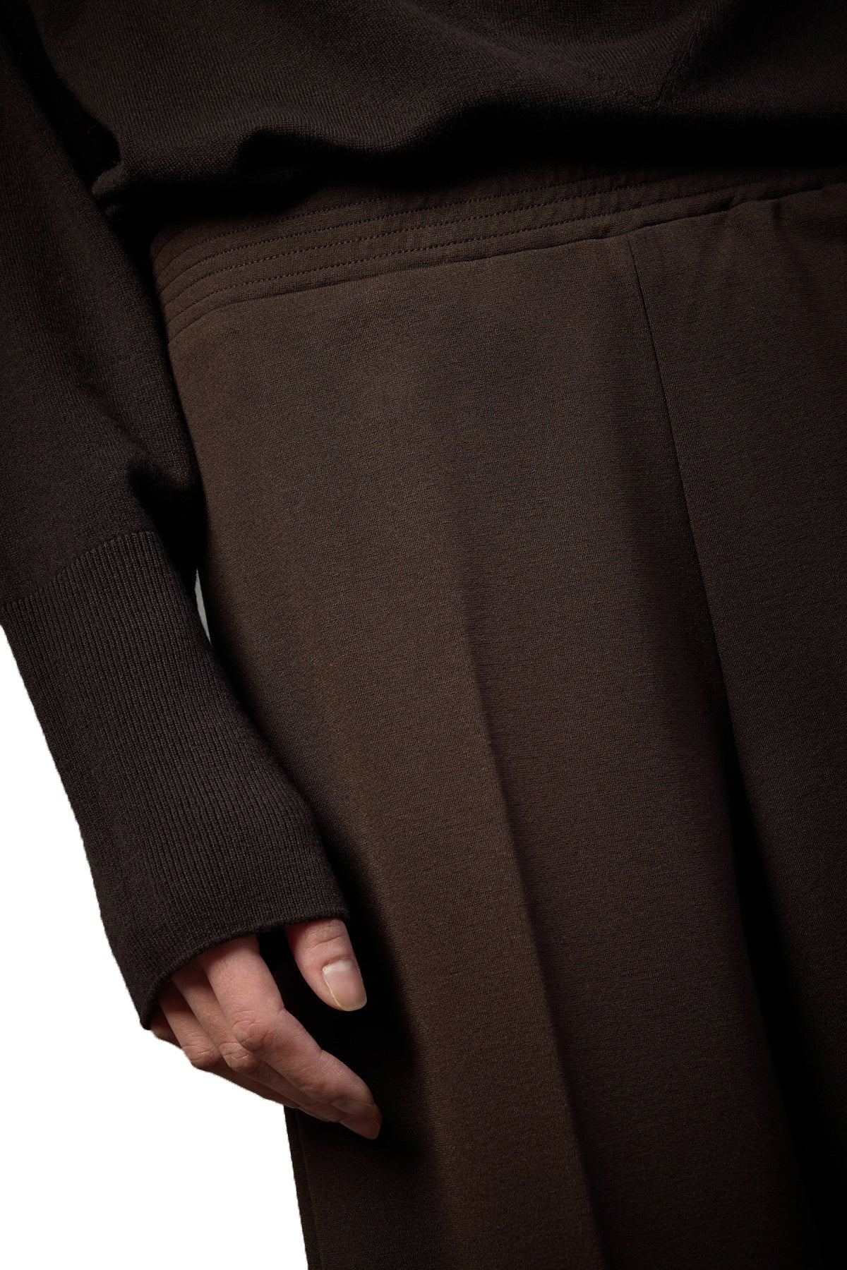 LIVIANA CONTI Pantalone Donna Punto Milano Cropped Gamba Ampia L5WI52 Made in Italy