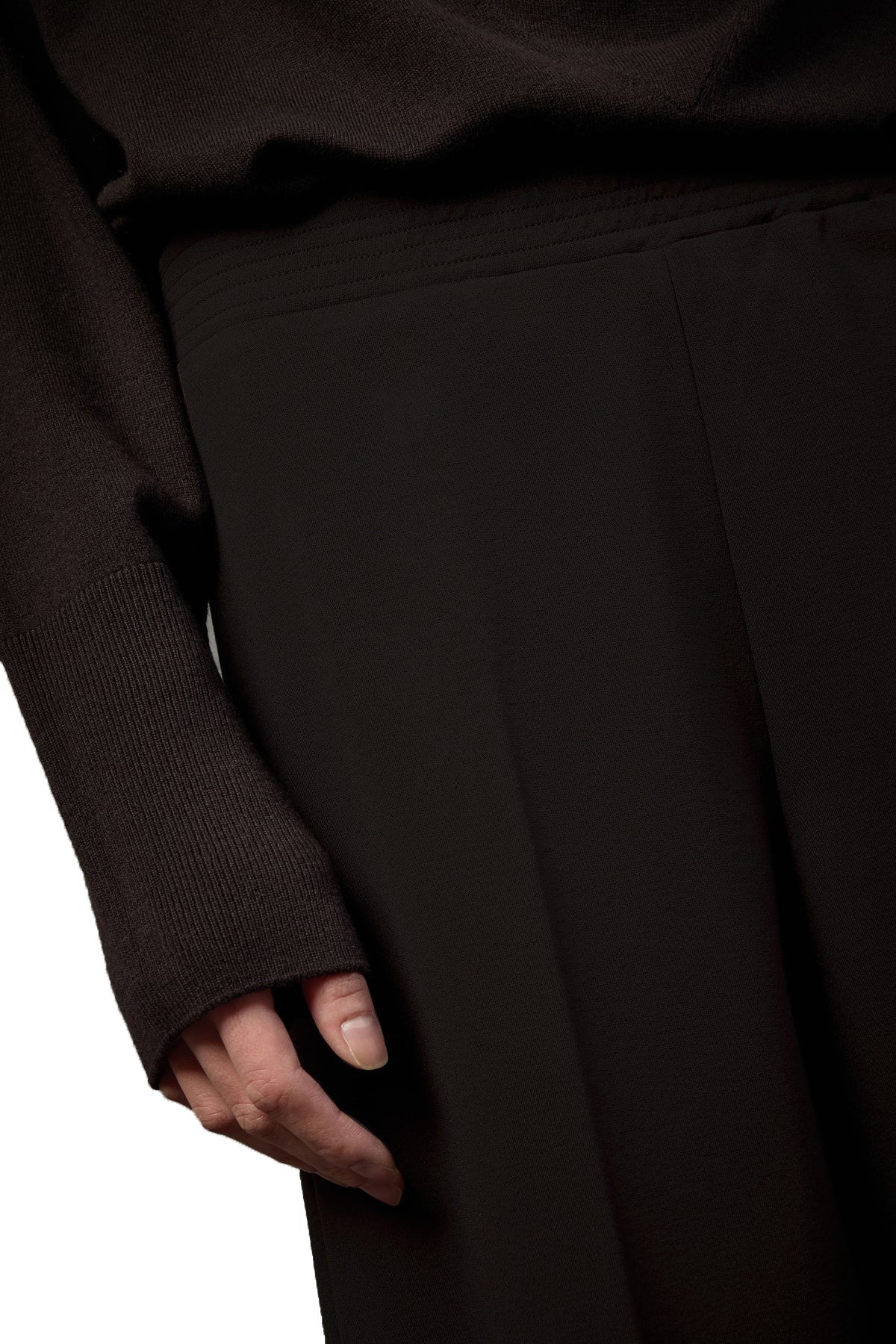 LIVIANA CONTI Pantalone Donna Punto Milano Cropped Gamba Ampia L5WI52 Made in Italy