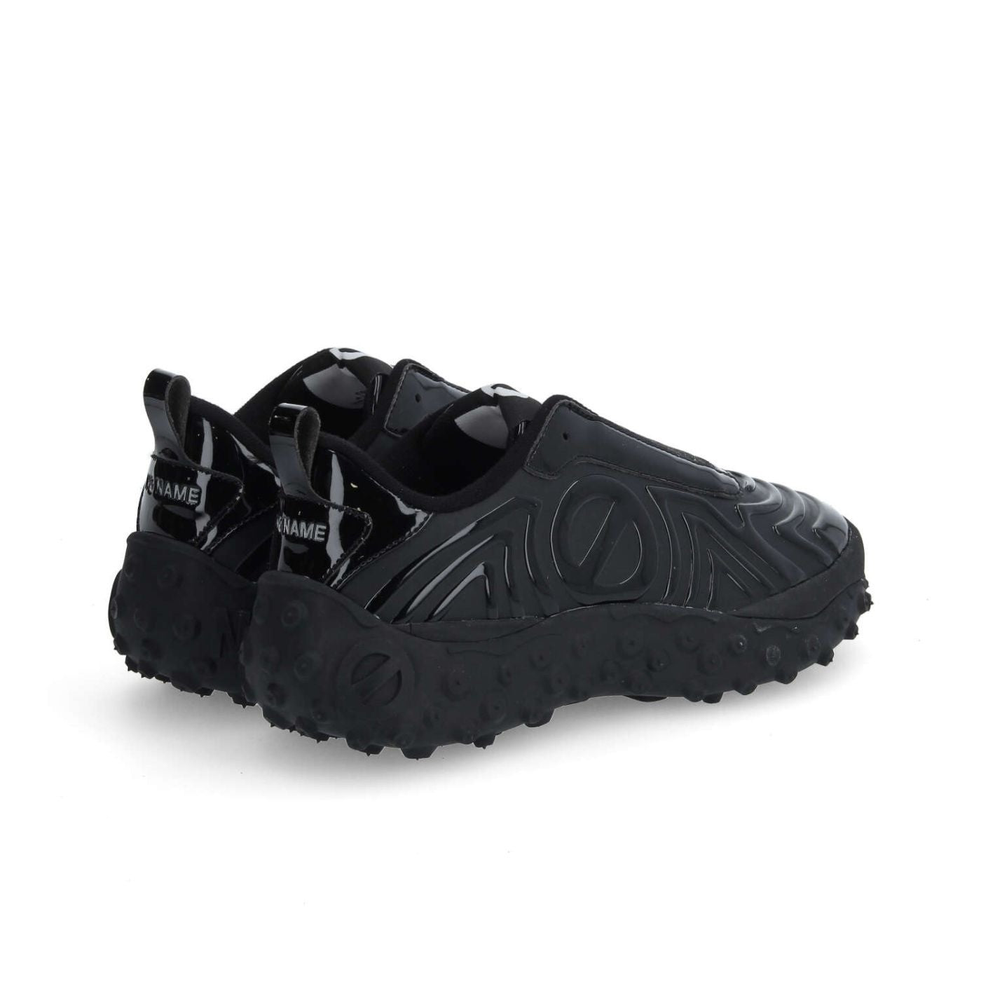 NØ NAME Sneakers Donna ONDA ELASTIC W Joggers Sporty Chic Nere Suola 4,5 cm