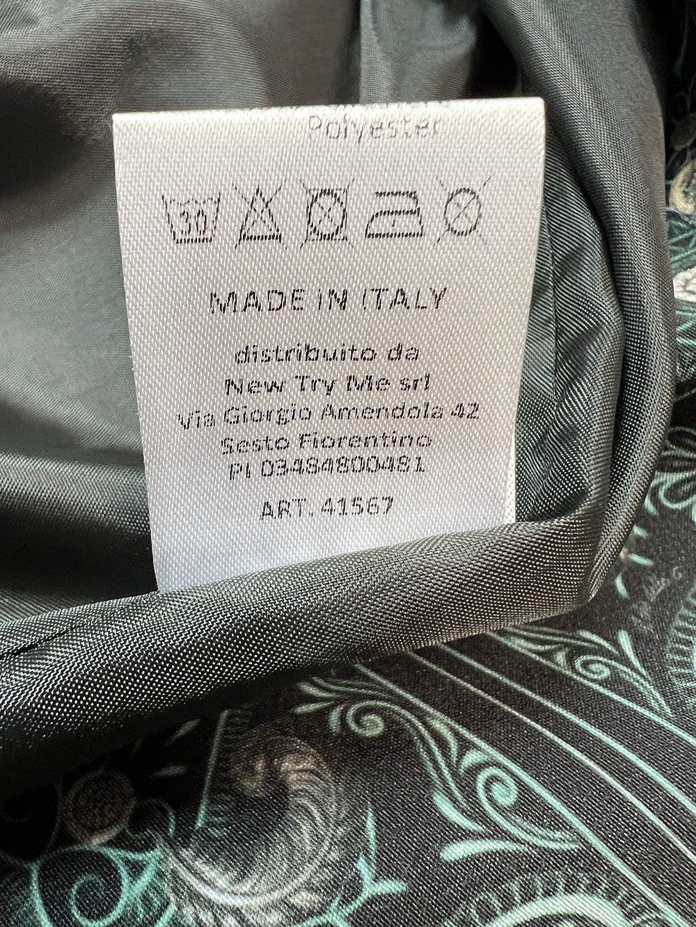 IL THE DELLE 5 Giacca Donna Fantasia Nero Verde 1 Bottone DASHA BANDANA Made in Italy