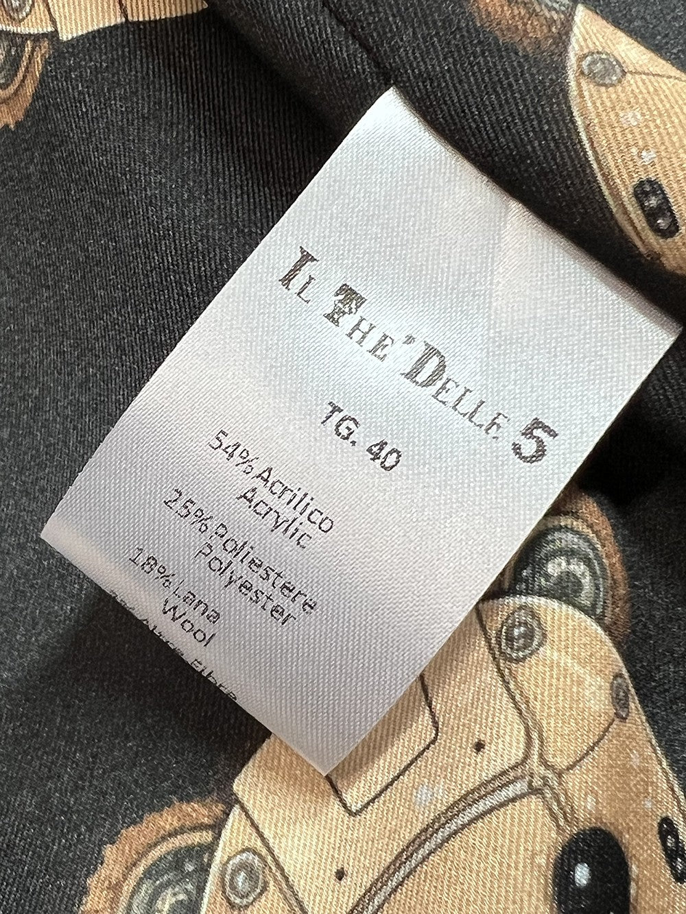 IL THE DELLE 5 Giaccone Donna Fantasia Bianco Nero Bottoni Gioiello ERIKA CYBER BEAR