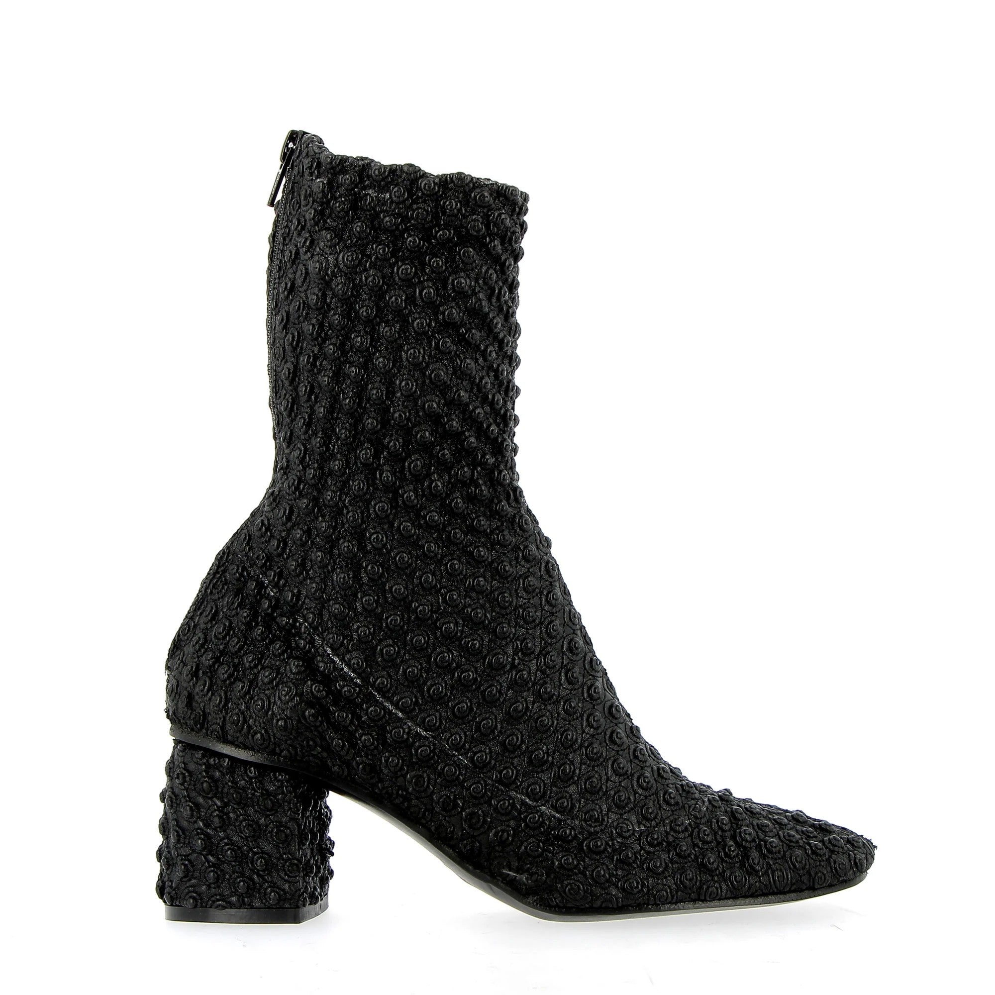 KUDETA’ Stivaletti Donna Ecopelle Goffrata Neri Suola Cuoio 424156