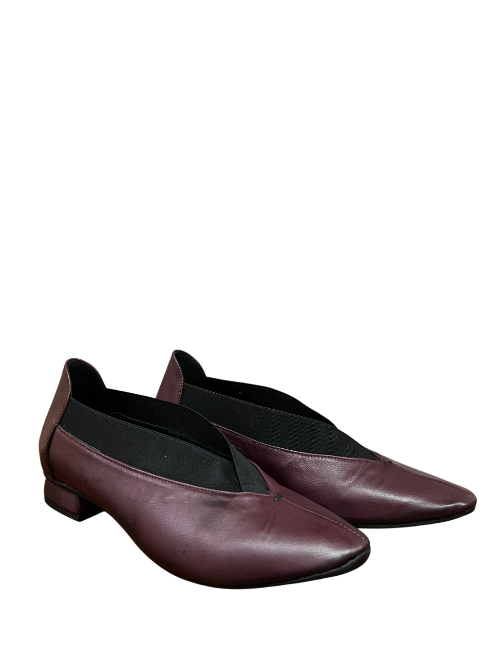 KUDETA' 524100 Scarpa Donna Bordeaux in Pelle – Elastico, Tacco 2 cm, Made in Italy