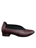 KUDETA' 524100 Scarpa Donna Bordeaux in Pelle – Elastico, Tacco 2 cm, Made in Italy