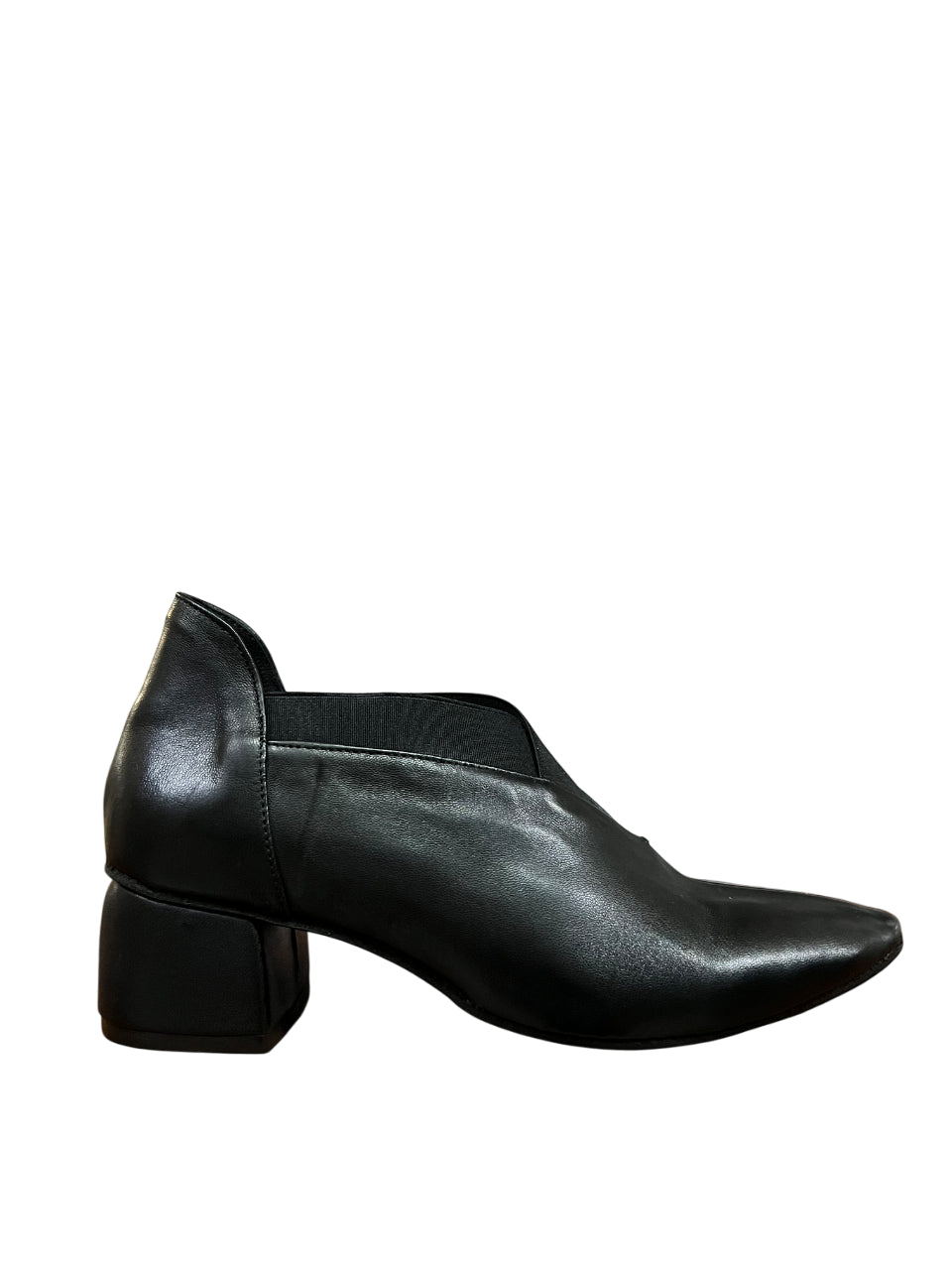 KUDETA' 524201 Scarpa Donna Nera in Pelle – Elastici in Tinta, Tacco 5 cm, Made in Italy