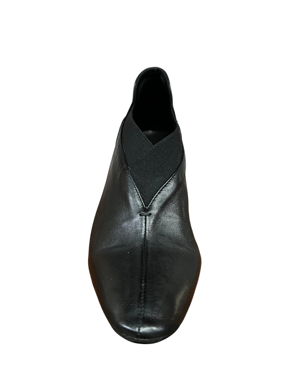 KUDETA' 524201 Scarpa Donna Nera in Pelle – Elastici in Tinta, Tacco 5 cm, Made in Italy