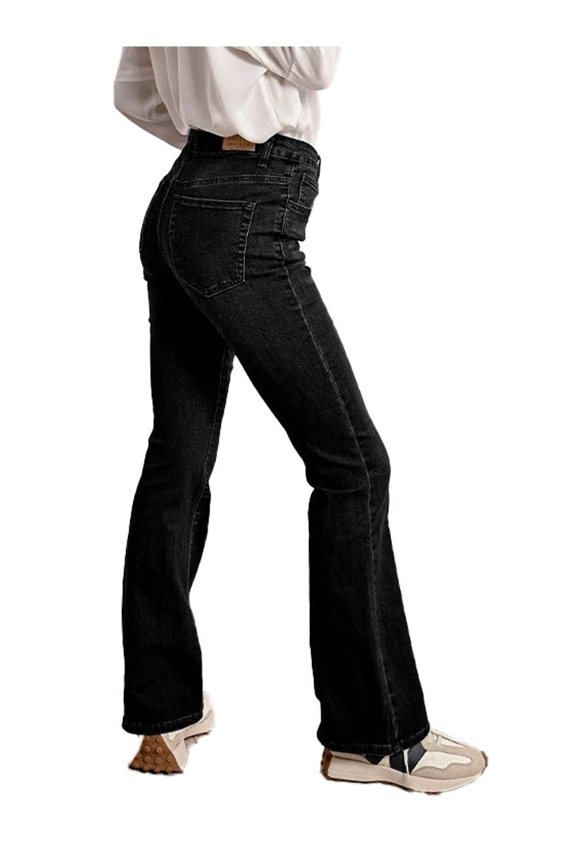 MOLLY BRACKEN jeans boot-cut vita alta ED33CN, fondo 23 cm