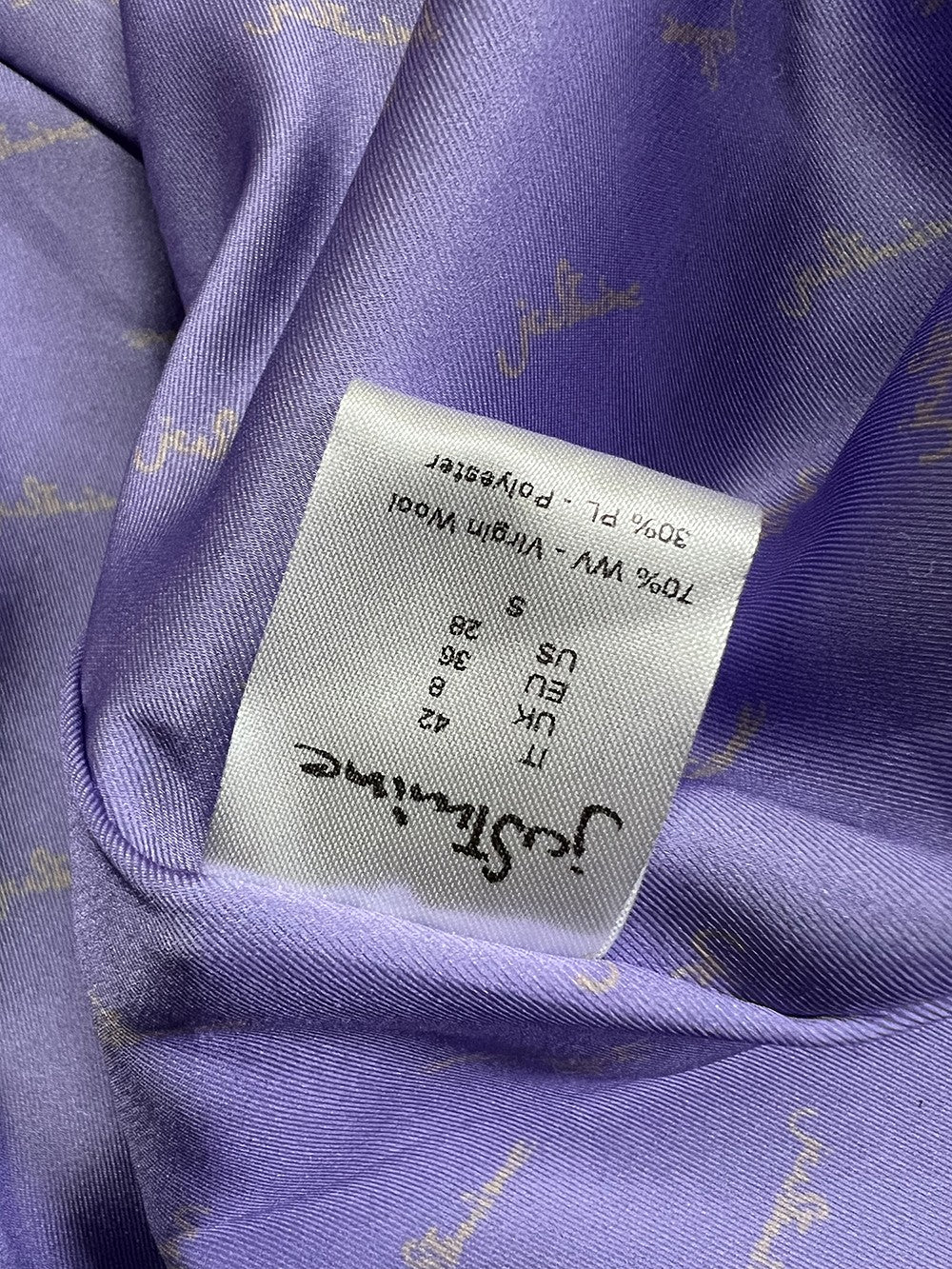 JUSTMINE cappotto donna doppiopetto lana marrone/ecru JABCS0025-F1436