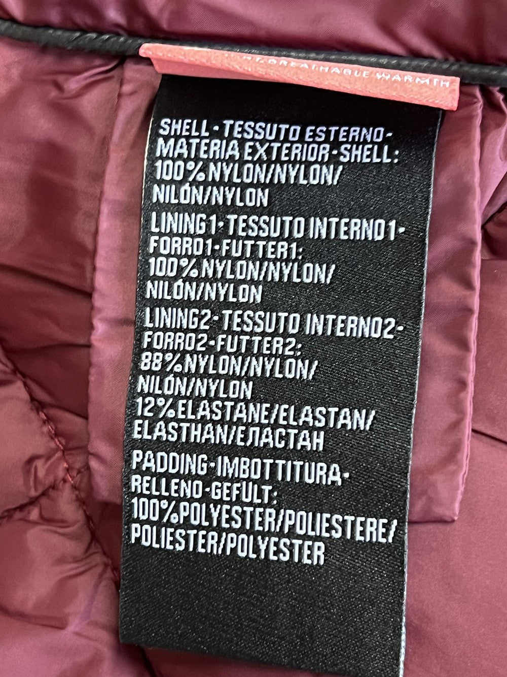 RIHUNIK RIW296J DIONNE ROLL UP – Giacca corta bordeaux opalino con cappuccio (65 cm)