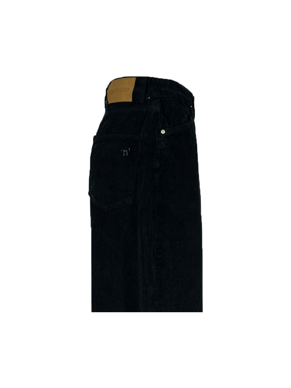 NOIR 'N' BLEU GOLDEN-14 LOOSE – Jeans donna in velluto 500 righe wide-leg (fondo 28 cm)