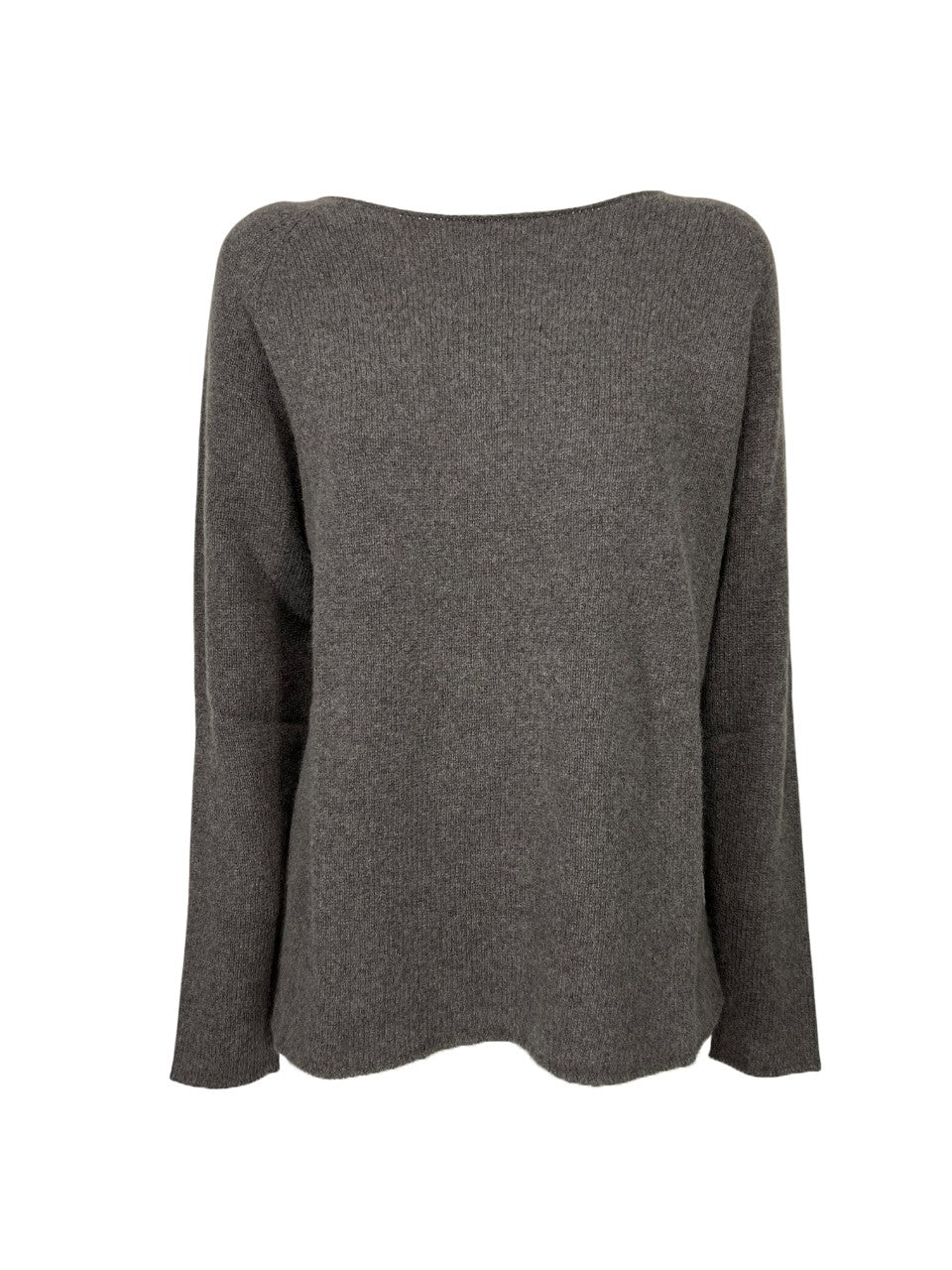 LIVIANA CONTI AURORA F5WC79 maglia cashmere/seta tortora melange 62 cm