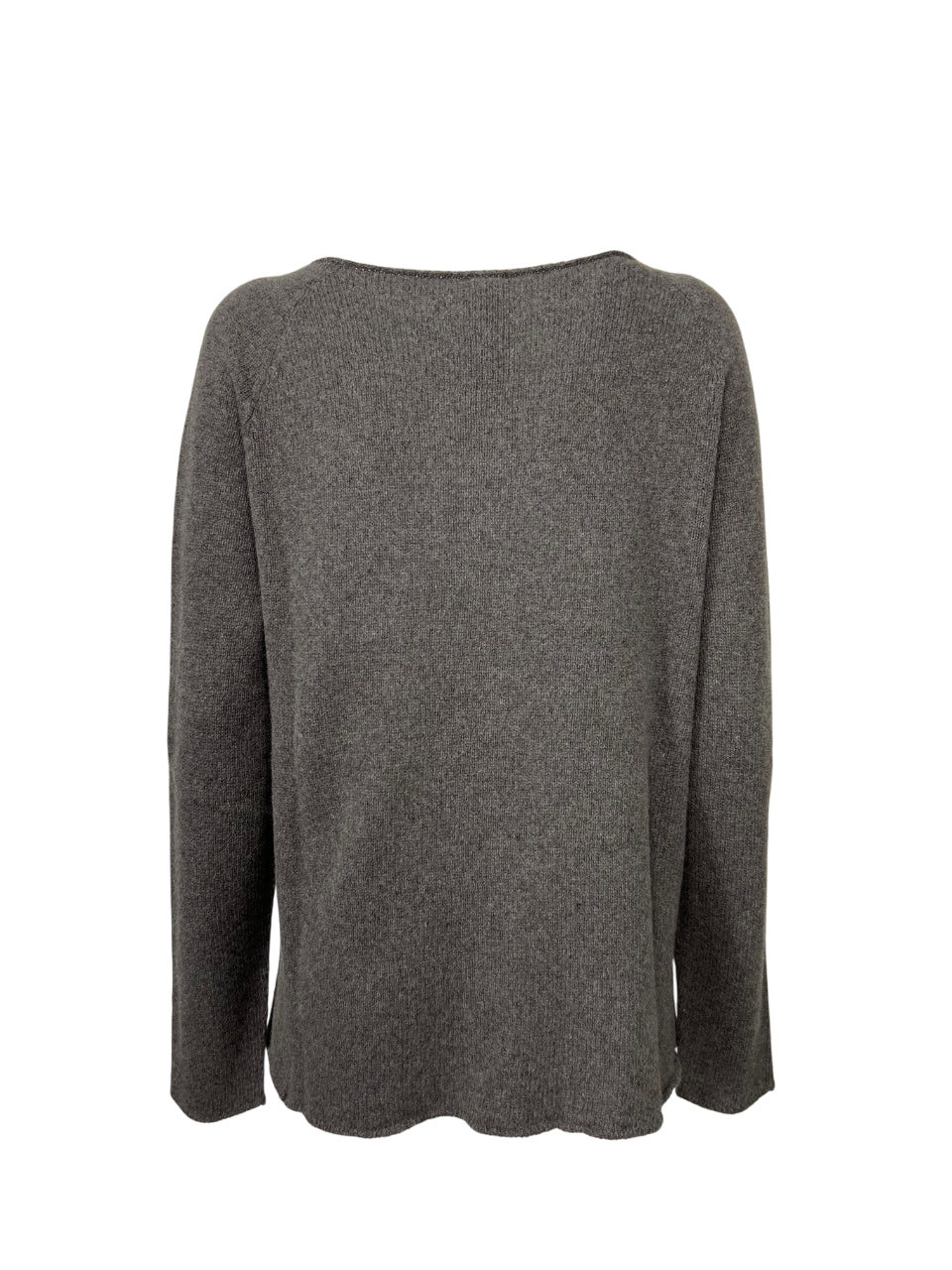 LIVIANA CONTI AURORA F5WC79 maglia cashmere/seta tortora melange 62 cm