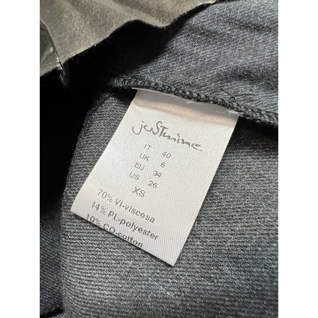 OTHERWISE by JUSTMINE OABGO0025-0518 – Gonna lunga plissé grigio lucido, zip dietro (110 cm)