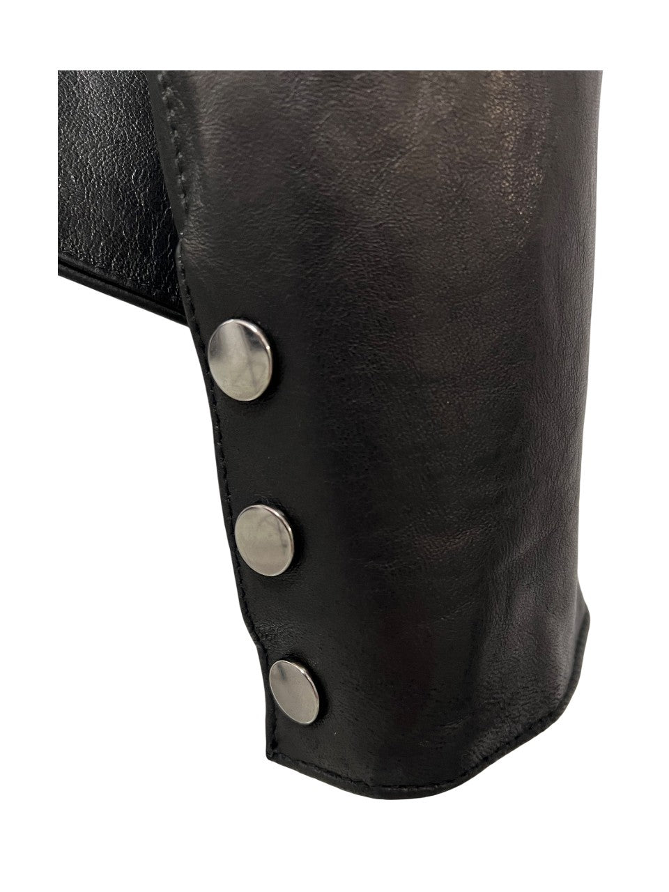 HERITAGE MP062-NT – Giacca biker donna in pelle nappa nera, zip laterale (slim 58 cm) – Made in Italy