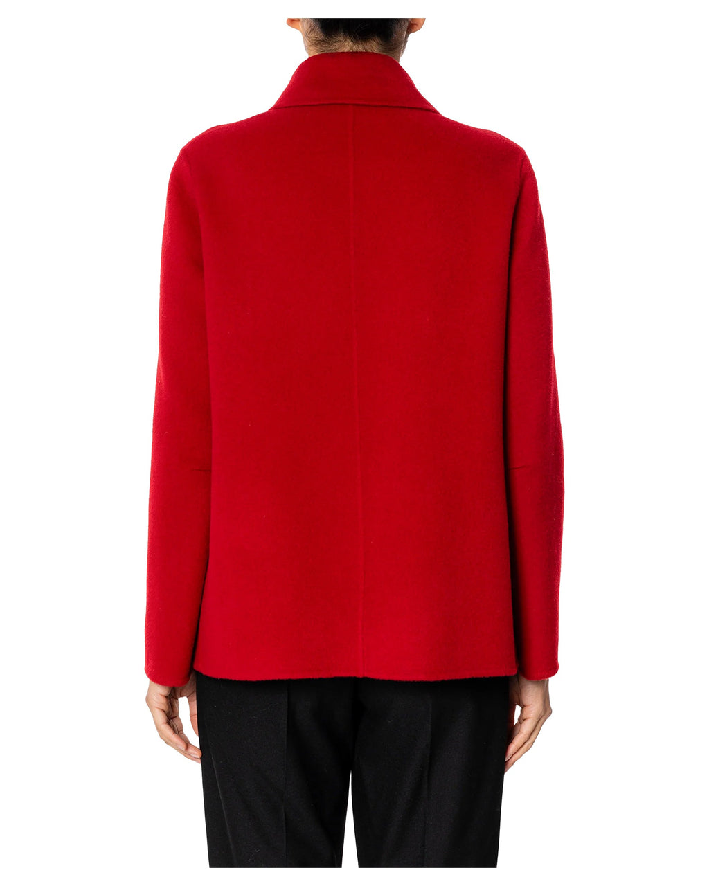 RUE BISQUIT RW1506 caban doppiopetto rosso 100% lana slim – 75 cm