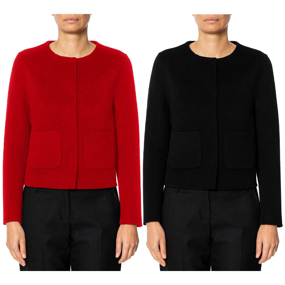 RUE BISQUIT RW3550 giacca Chanel double 100% lana slim – chiusura nascosta