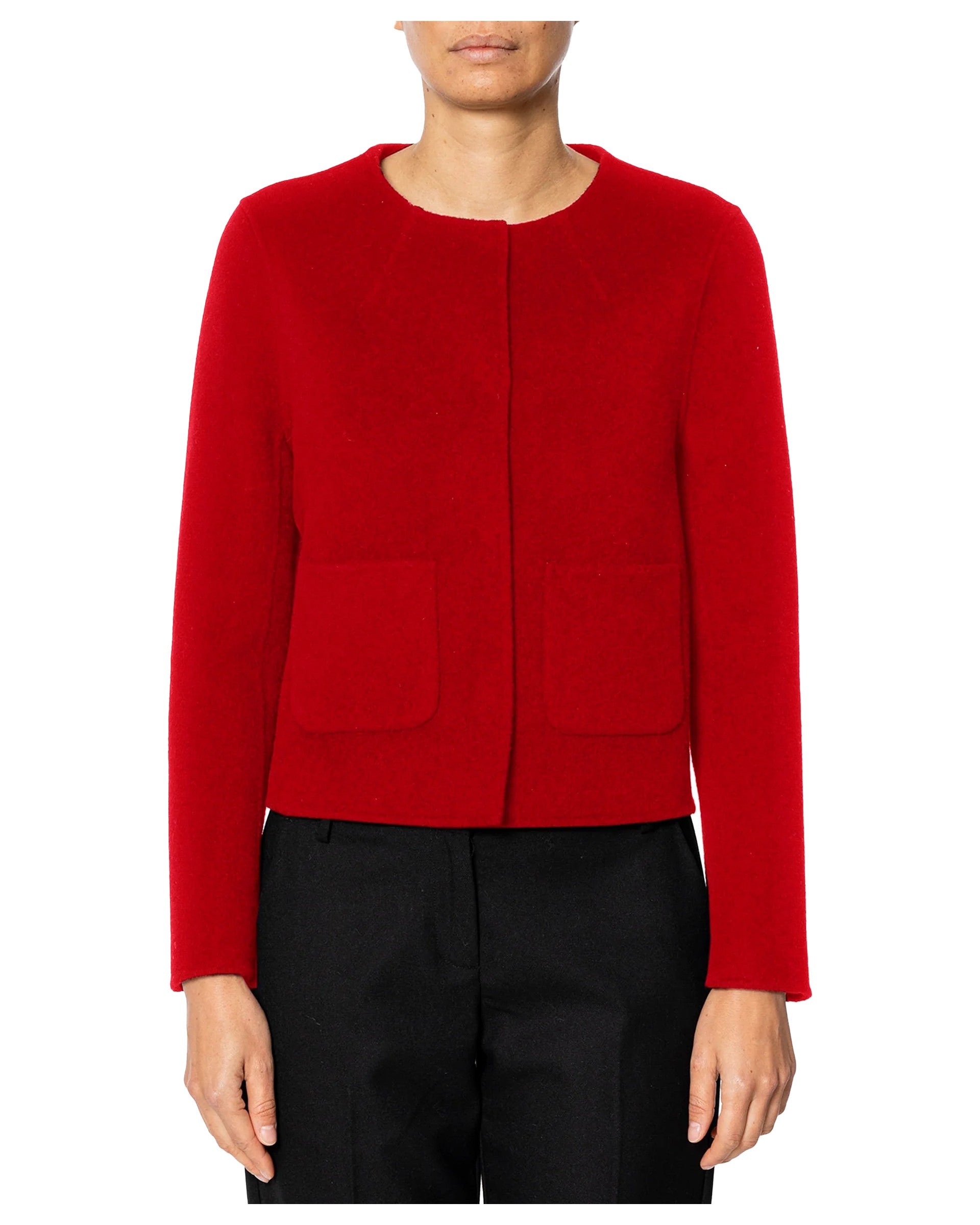 RUE BISQUIT RW3550 giacca Chanel double 100% lana slim – chiusura nascosta