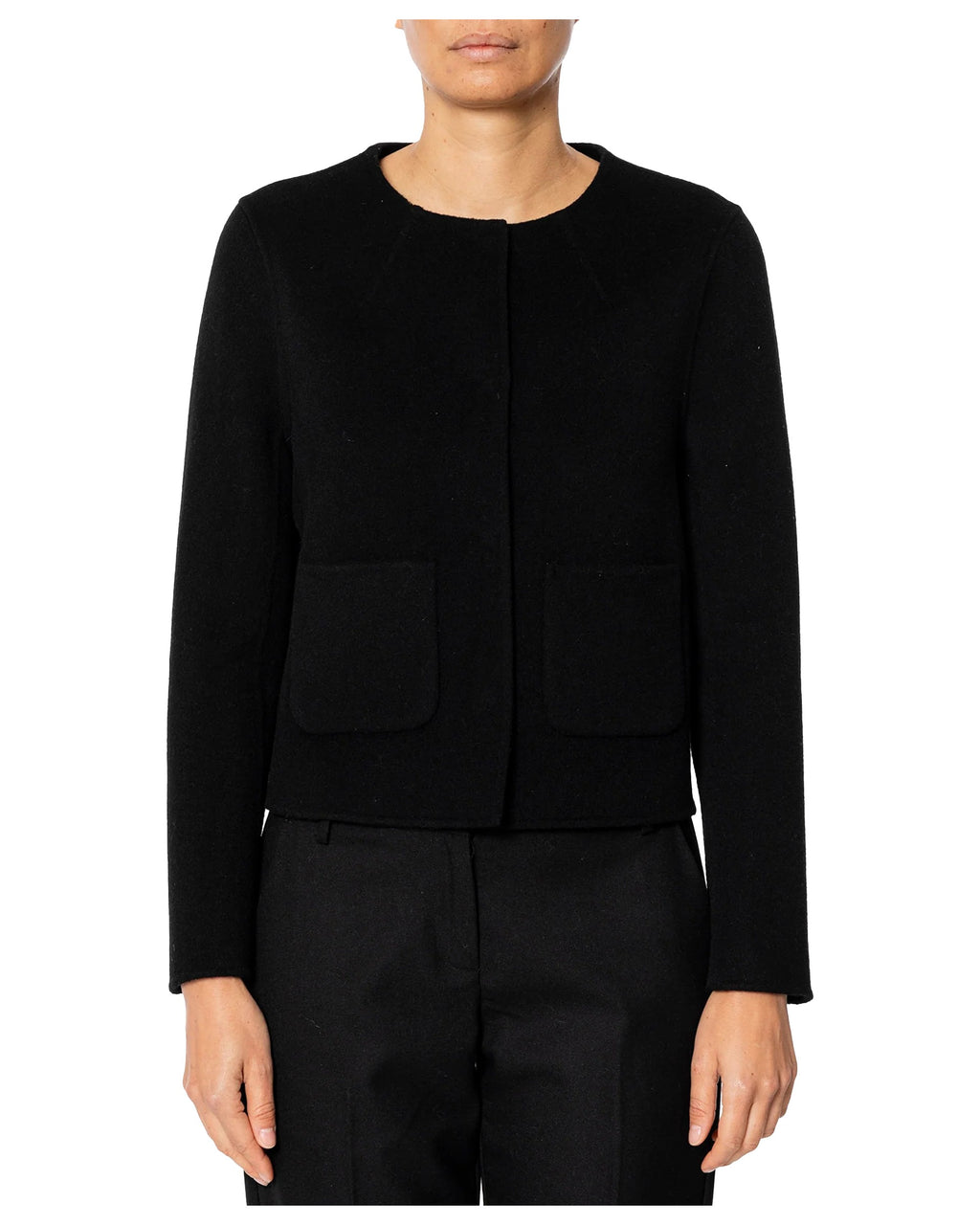 RUE BISQUIT RW3550 giacca Chanel double 100% lana slim – chiusura nascosta